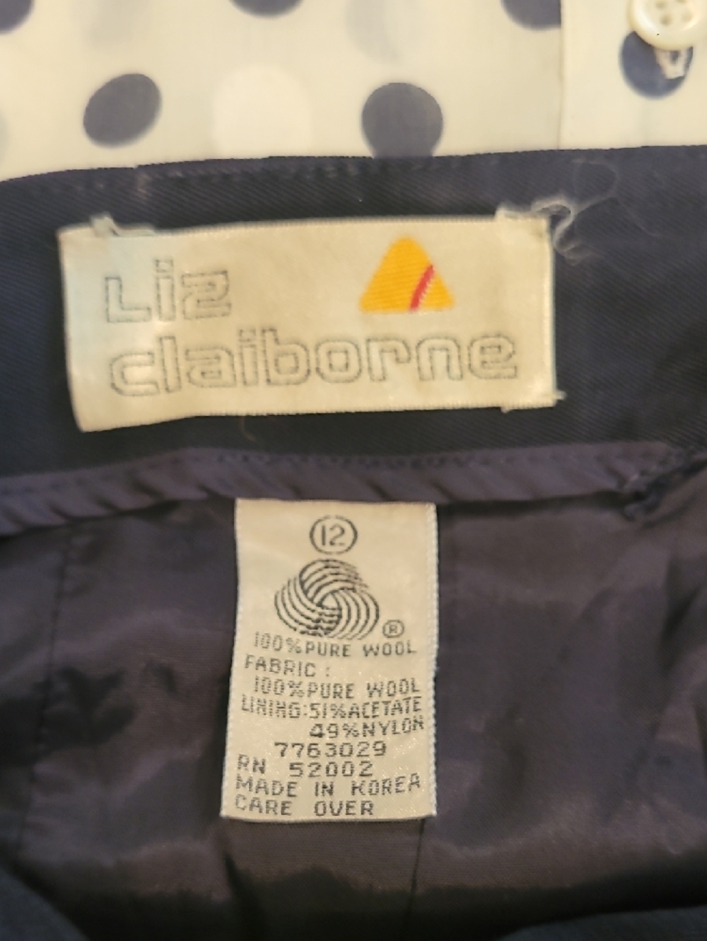 Liz Claiborne Navy Tailored Pencil Skirt - Picture 2 of 8
